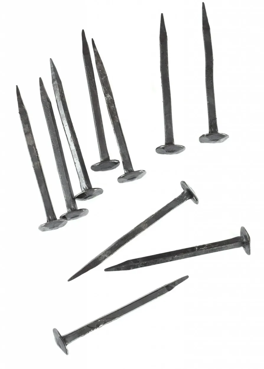 Schmiedenägel, 75 mm lang, 10 Stück