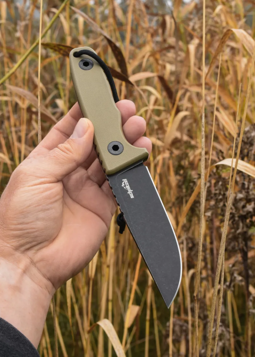 Schnitzel TRI, Outdoormesser, sand