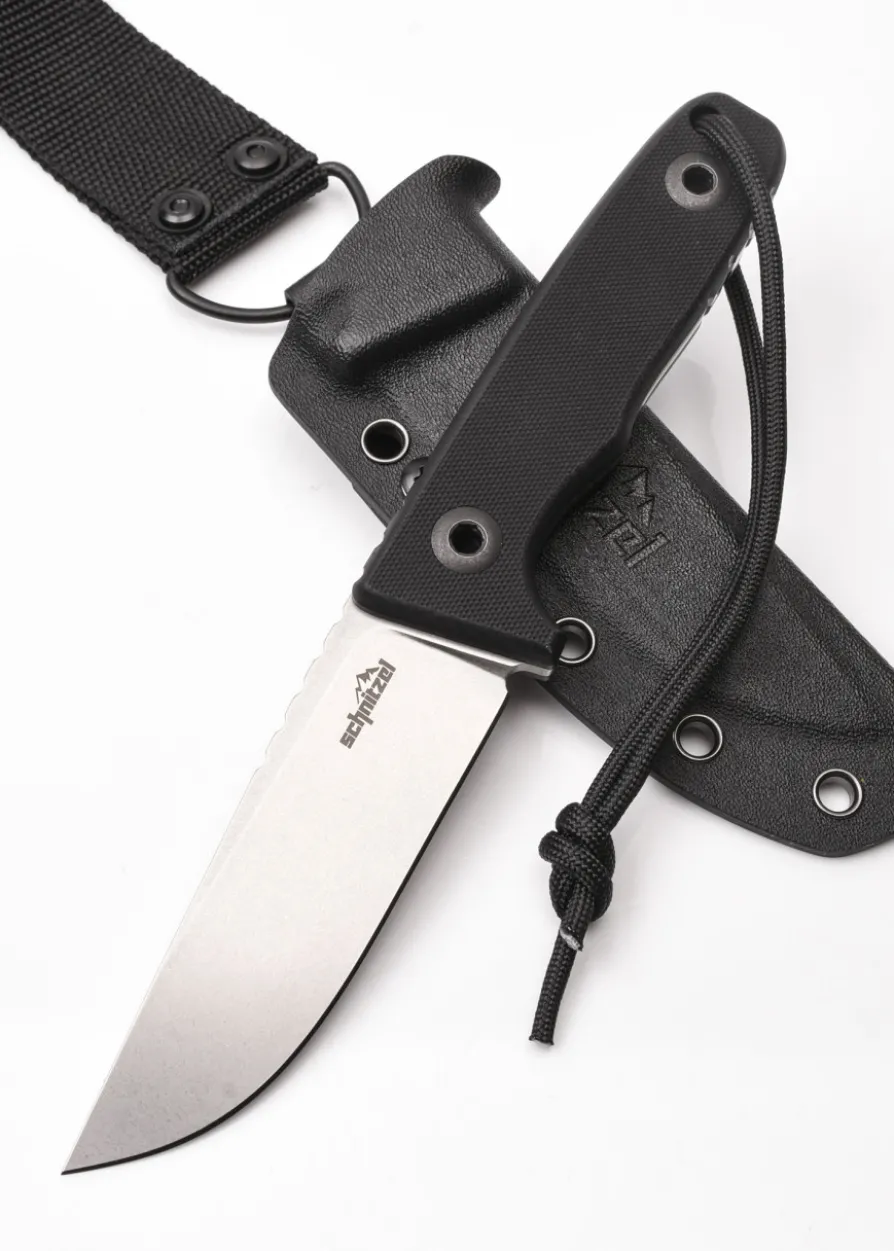Schnitzel TRI, Outdoormesser, schwarz