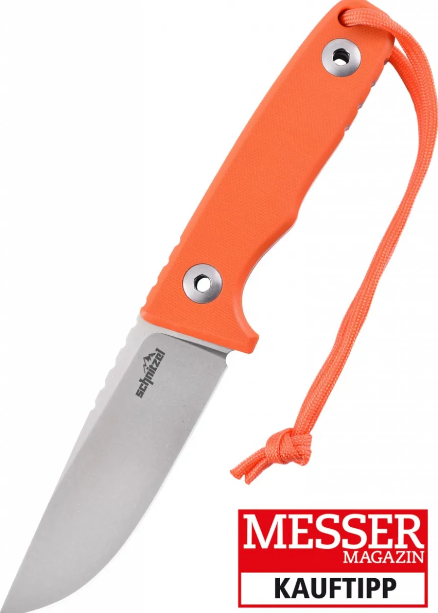 Schnitzel TRI, Outdoormesser, orange