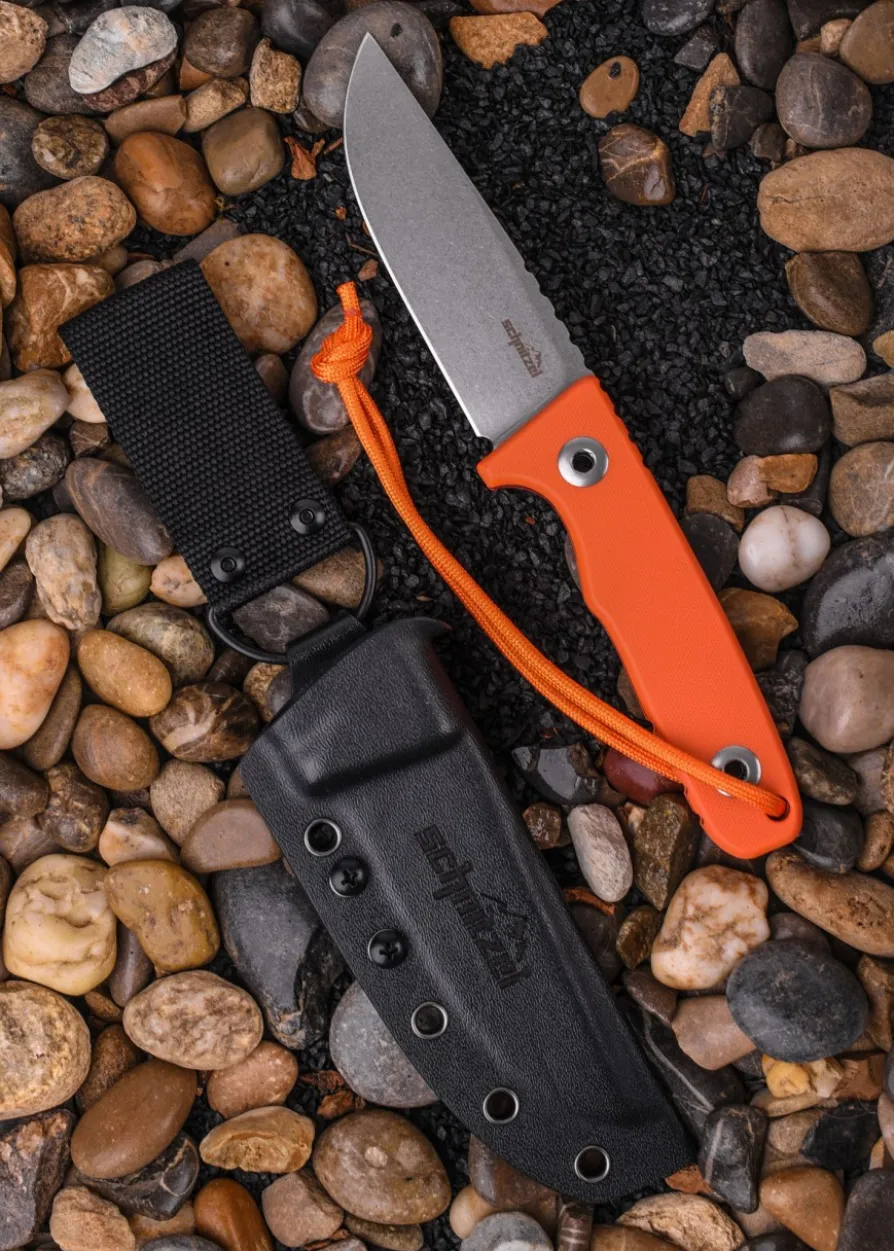 Schnitzel TRI, Outdoormesser, orange