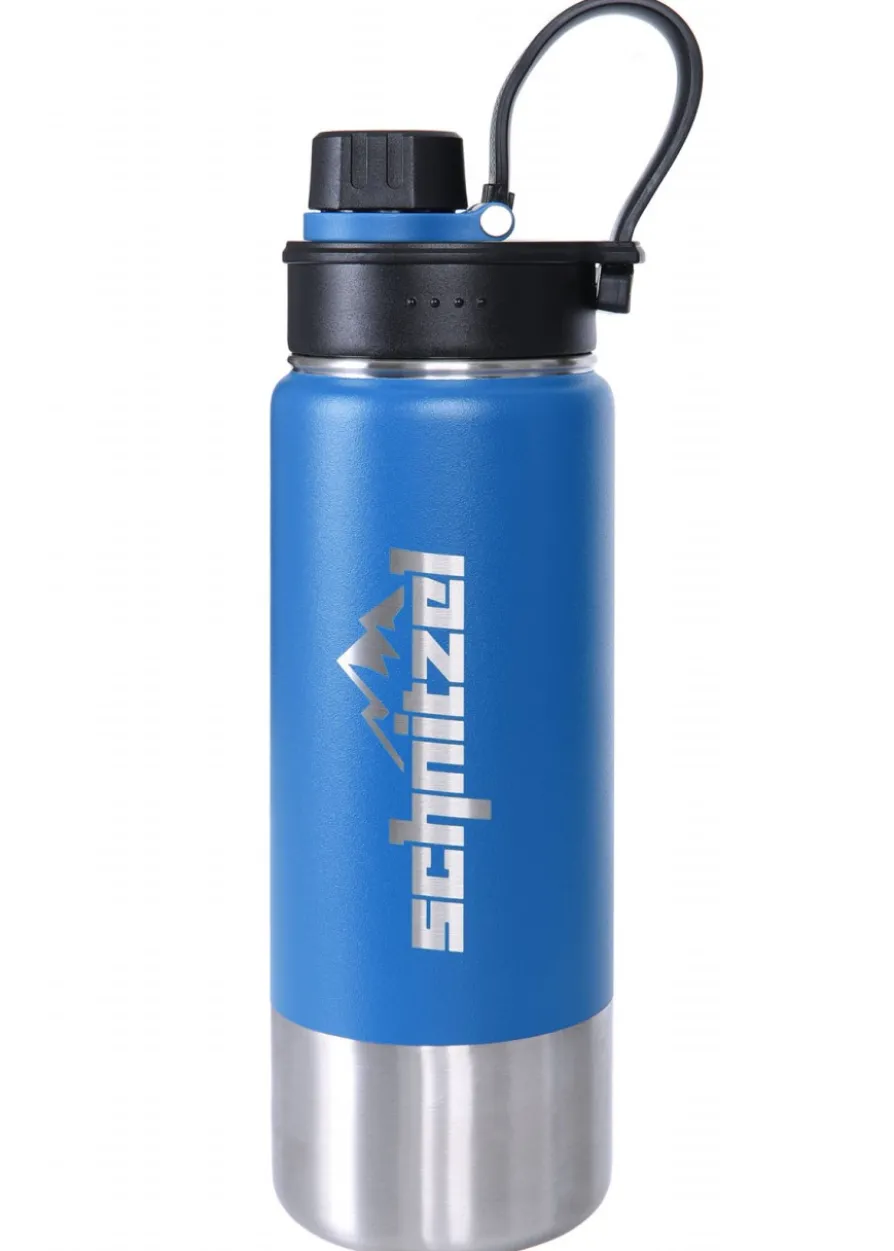 Schnitzel UJO Edelstahl Trinkflasche, isoliert, 530 ml, Blau