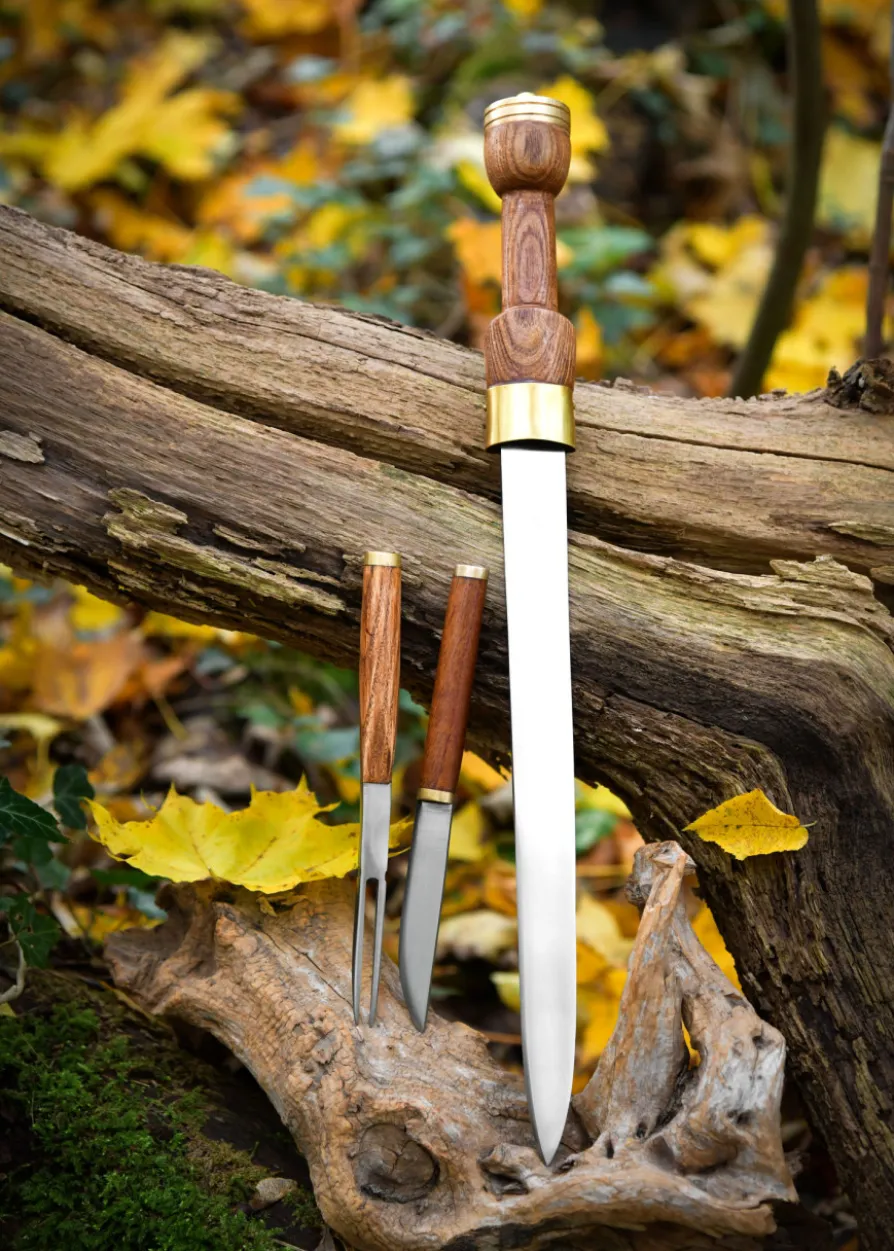Schottischer Dirk mit Gabel, Messer und Scheide