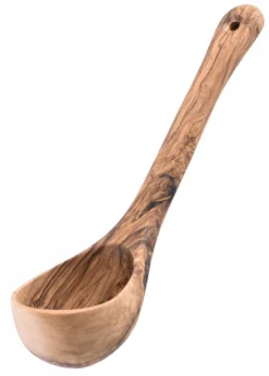 Schöpfkelle aus Olivenholz, ca. 26 cm