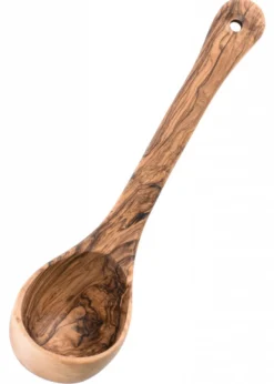 Schöpfkelle aus Olivenholz, ca. 26 cm