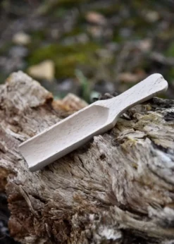 Schäufelchen aus Buchenholz, flacher Griff, ca. 15 x 3,5 cm