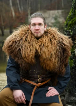 Schulterfell, Fellumhang Berserker Braun