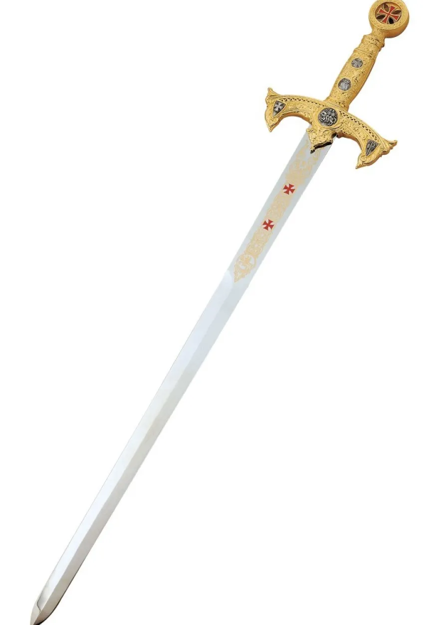 Schwert des Templerordens, goldfarben, Marto