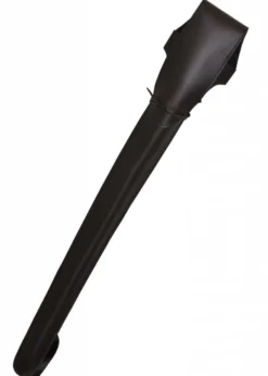 Schwerttasche aus schwarzem Leder