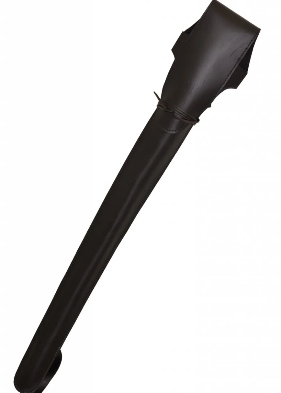 Schwerttasche aus schwarzem Leder