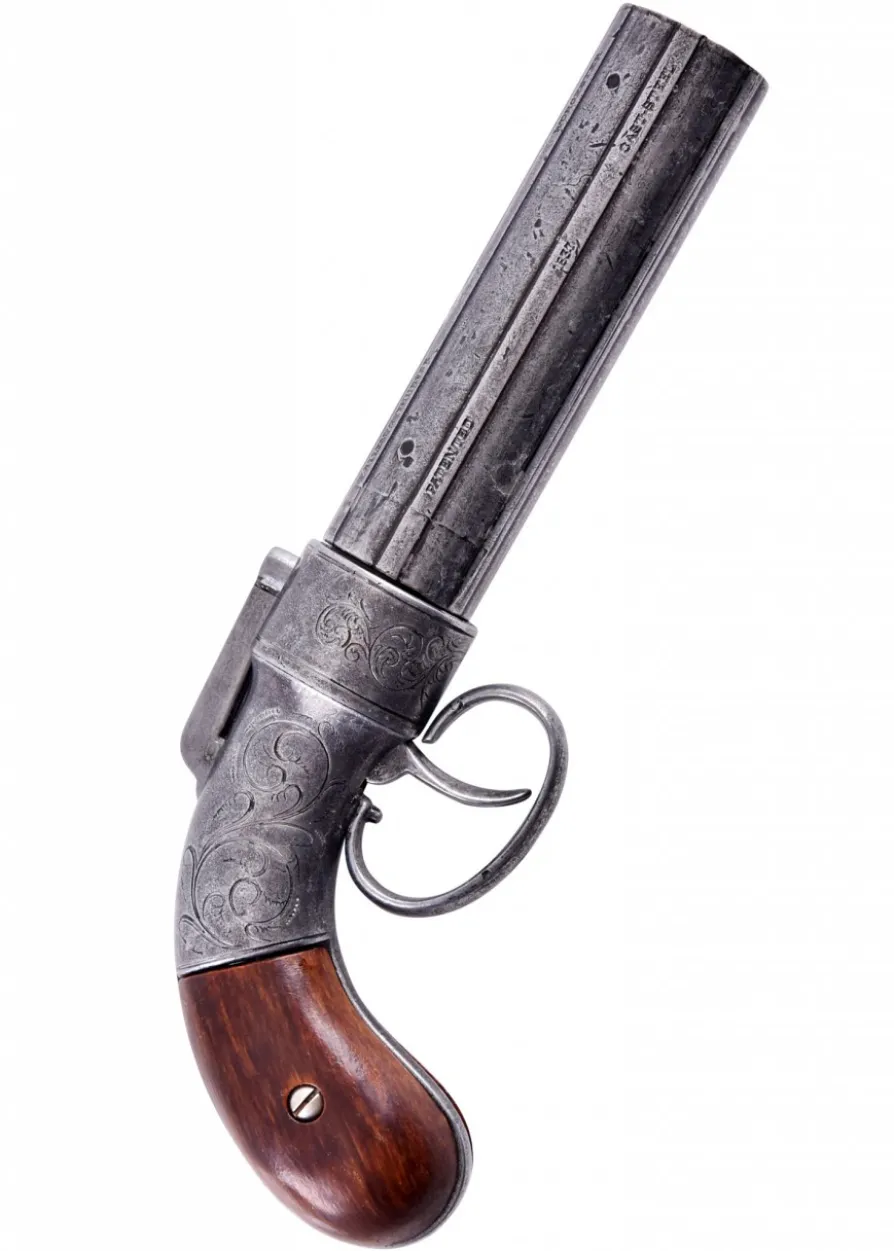 Sechsläufiger Allen & Thurber Pepperbox-Bündelrevolver von 1837, Replik