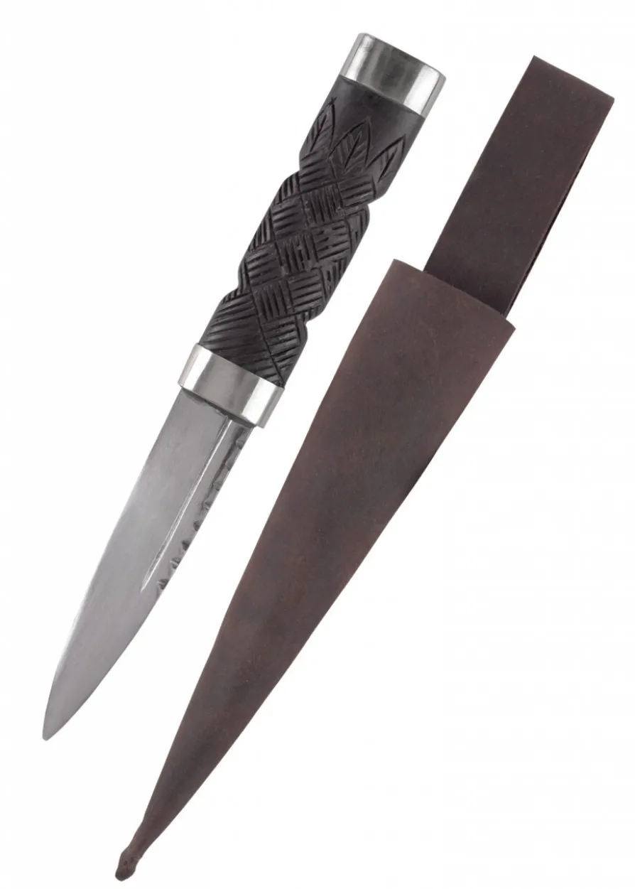 Sgian Dubh Messer mit Lederscheide