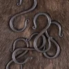 S-Haken aus geschmiedetem Eisen, klein (5 Stück)