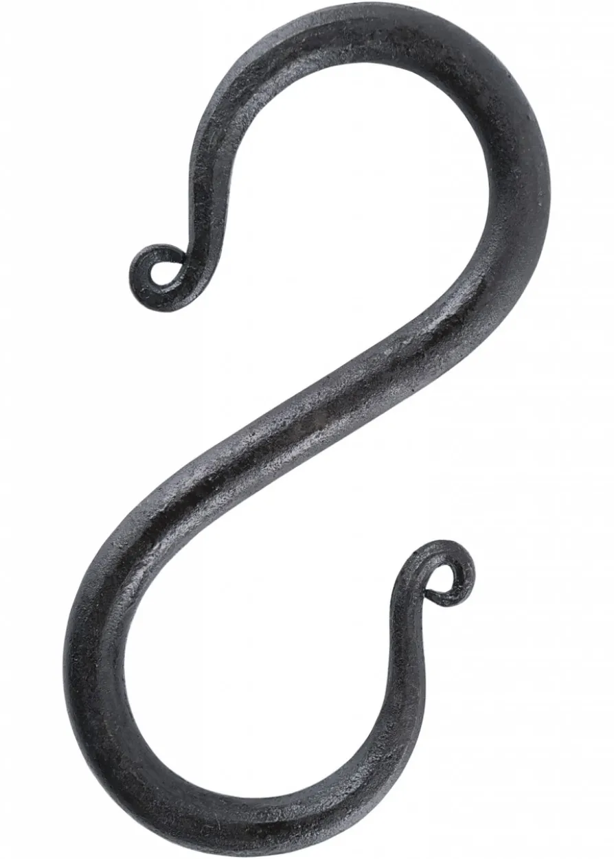 S-Haken aus geschmiedetem Eisen, klein (5 Stück)