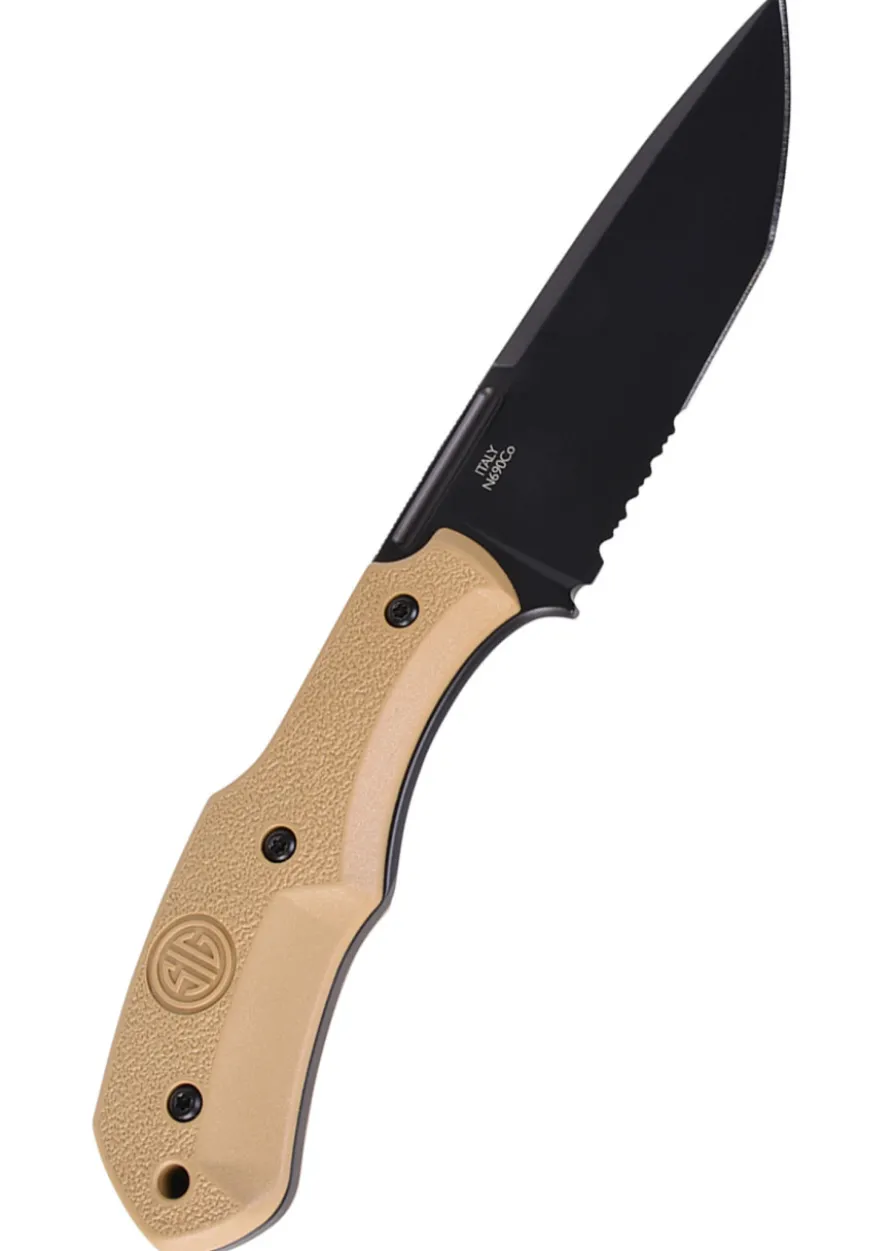 Sig Sauer M3, Wellenschliff, TAN, Taktisches Feststehendes Messer