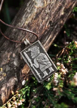 Skandinavisches Amulett, Schmuckanhänger aus der Vendelzeit, 6.-7. Jahrhundert
