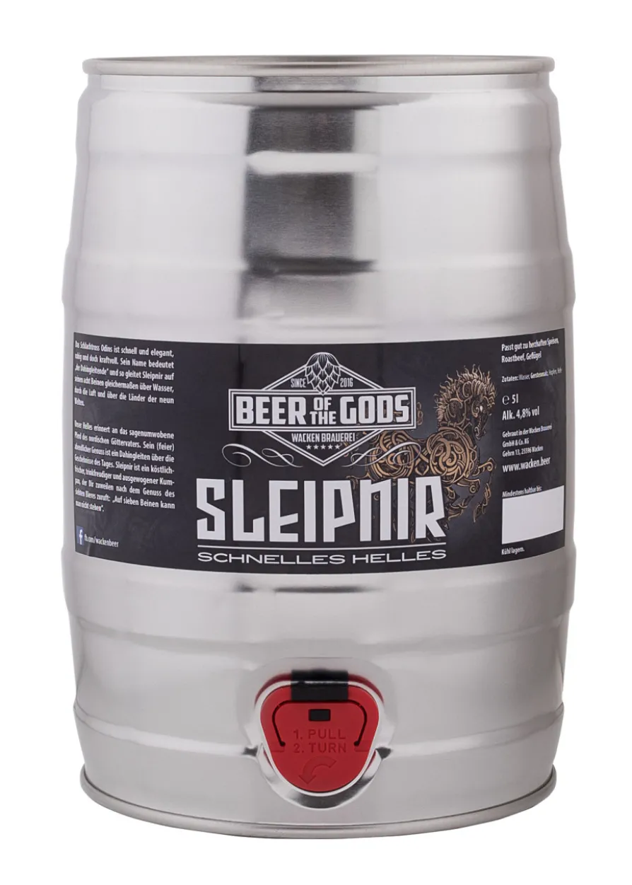 Sleipnir - Schnelles Helles, 0,33l Flasche - Wacken Brauerei