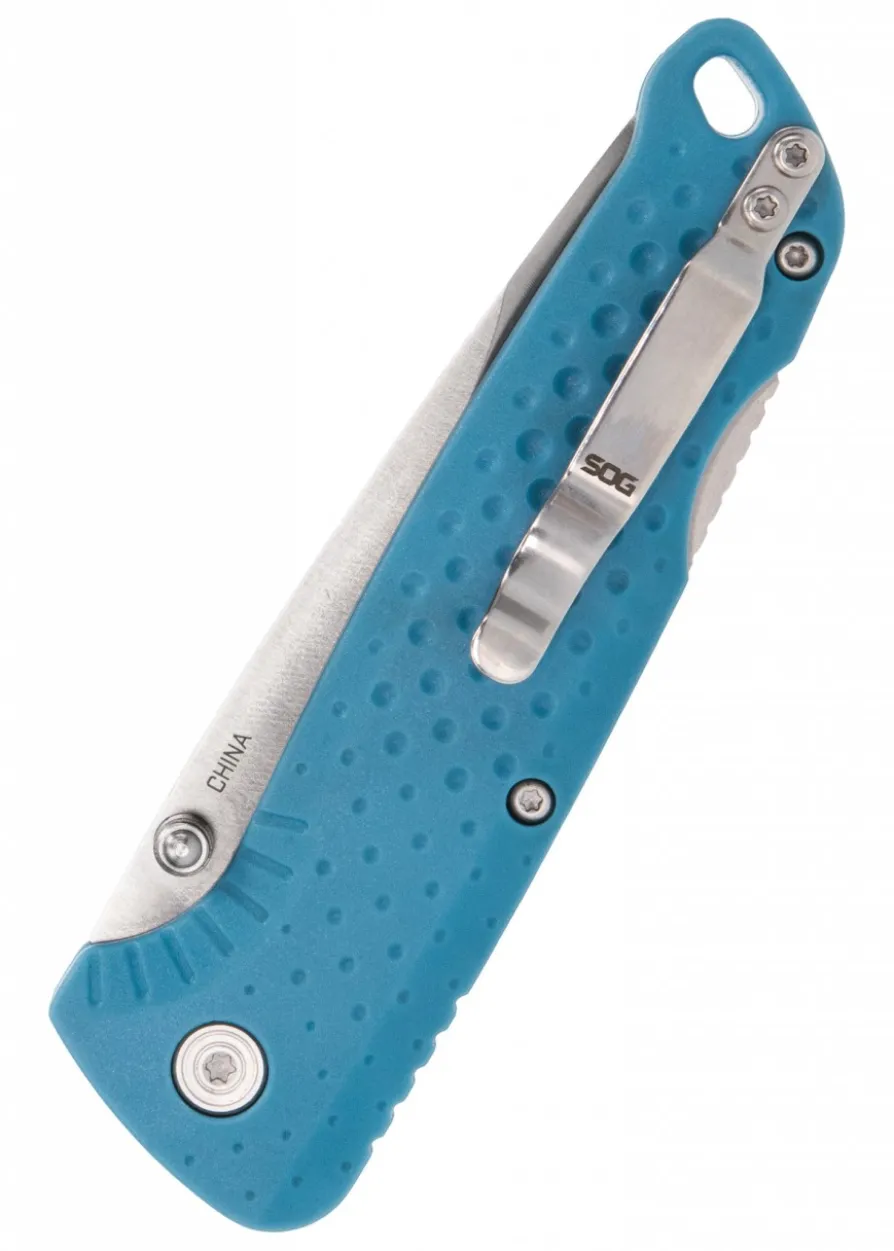 SOG ADVENTURER LB NORDIC BLUE, SATIN, Taschenmesser