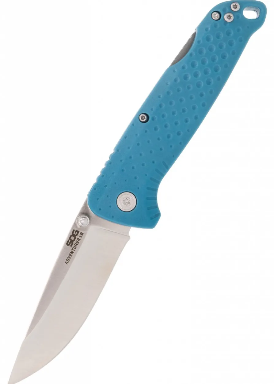 SOG ADVENTURER LB NORDIC BLUE, SATIN, Taschenmesser
