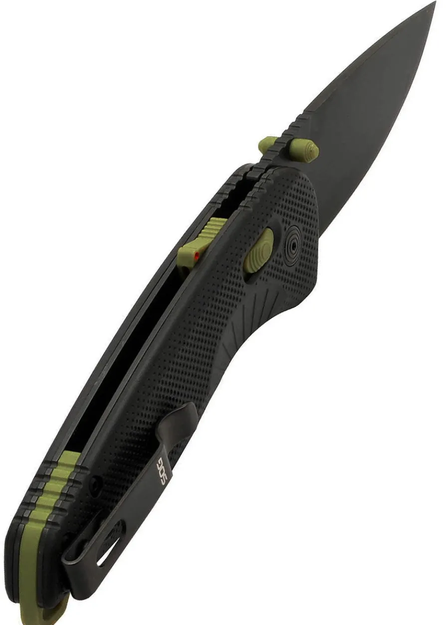 SOG AEGIS AT - BLACK, MOSS, Taschenmesser