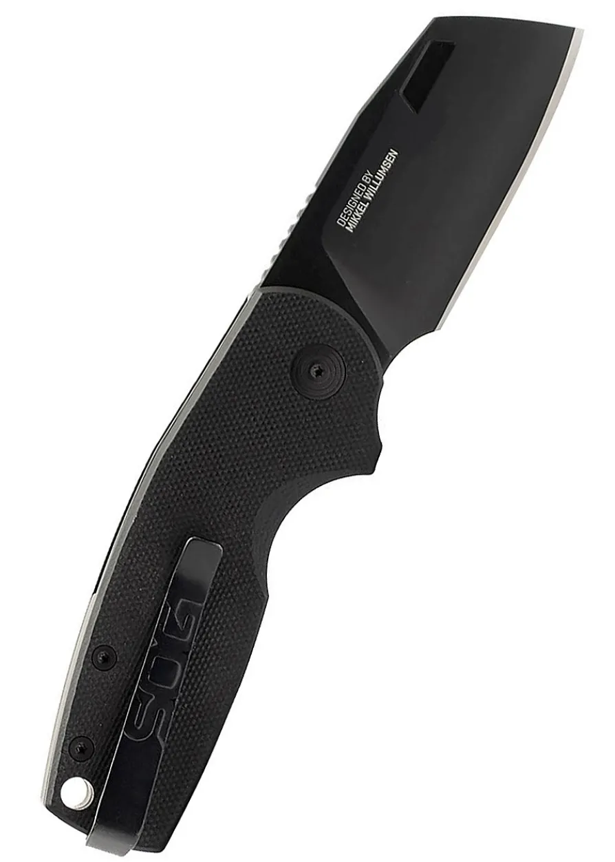 SOG STOUT SJ CLEAVER, BLACKOUT, Taschenmesser