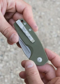 SOG STOUT SJ, OD GREEN + STONEWASH, Taschenmesser