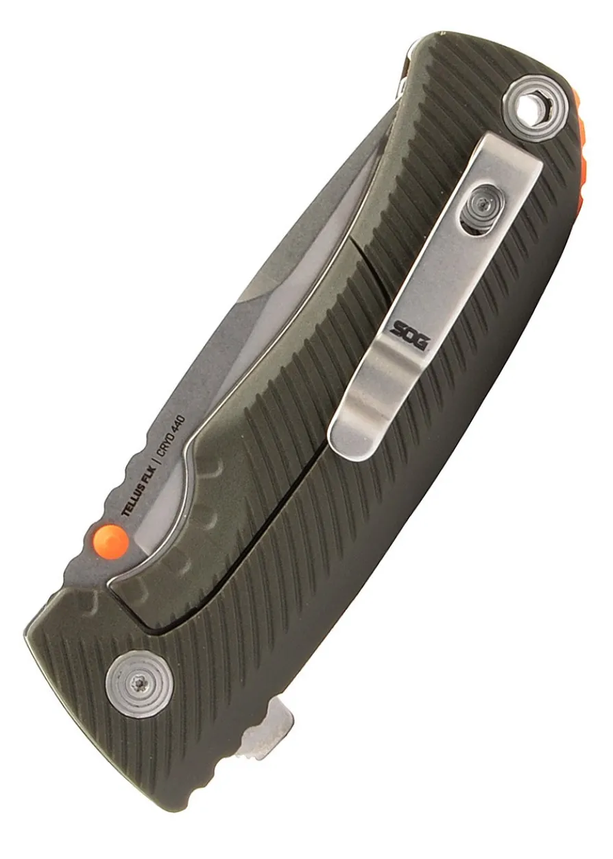 SOG TELLUS FLK OLIVE DRAB, Taschenmesser