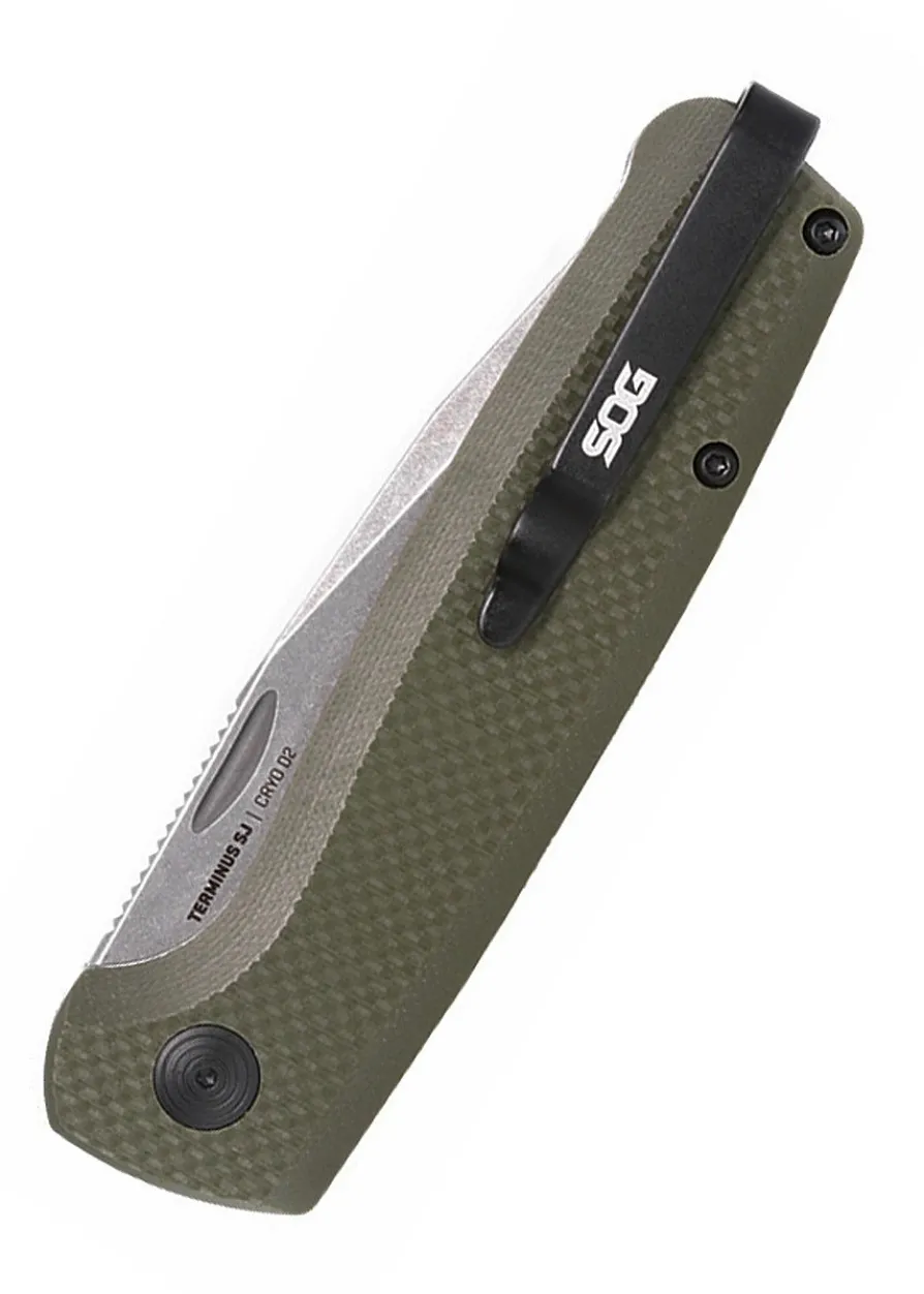 SOG TERMINUS SJ, OD GREEN, Taschenmesser