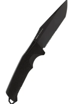 SOG TRIDENT FX, BLACKOUT, PARTIALLY SERRATED, Feststehendes Messer