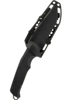SOG TRIDENT FX, BLACKOUT, PARTIALLY SERRATED, Feststehendes Messer
