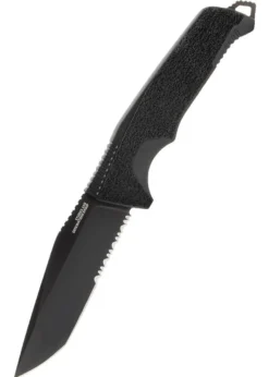 SOG TRIDENT FX, BLACKOUT, PARTIALLY SERRATED, Feststehendes Messer