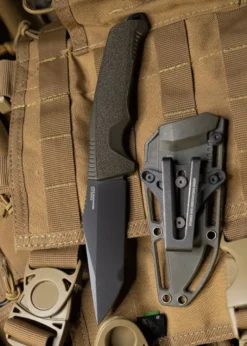 SOG TRIDENT FX, OD GREEN, STRAIGHT EDGE, Feststehendes Messer