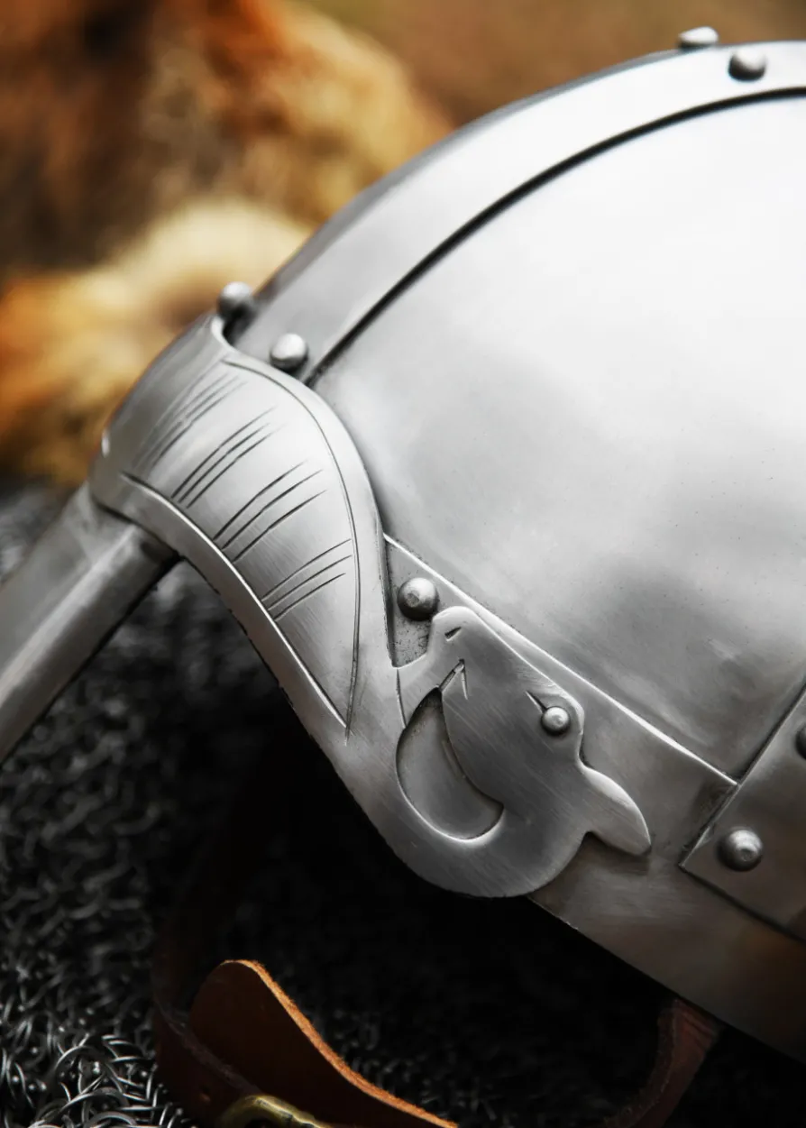 Spangenhelm mit Nasal, 2 mm Stahl