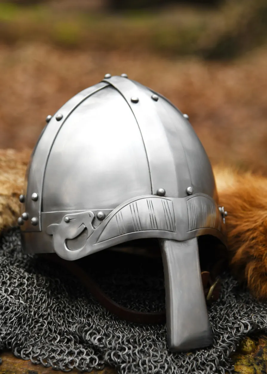 Spangenhelm mit Nasal, 2 mm Stahl