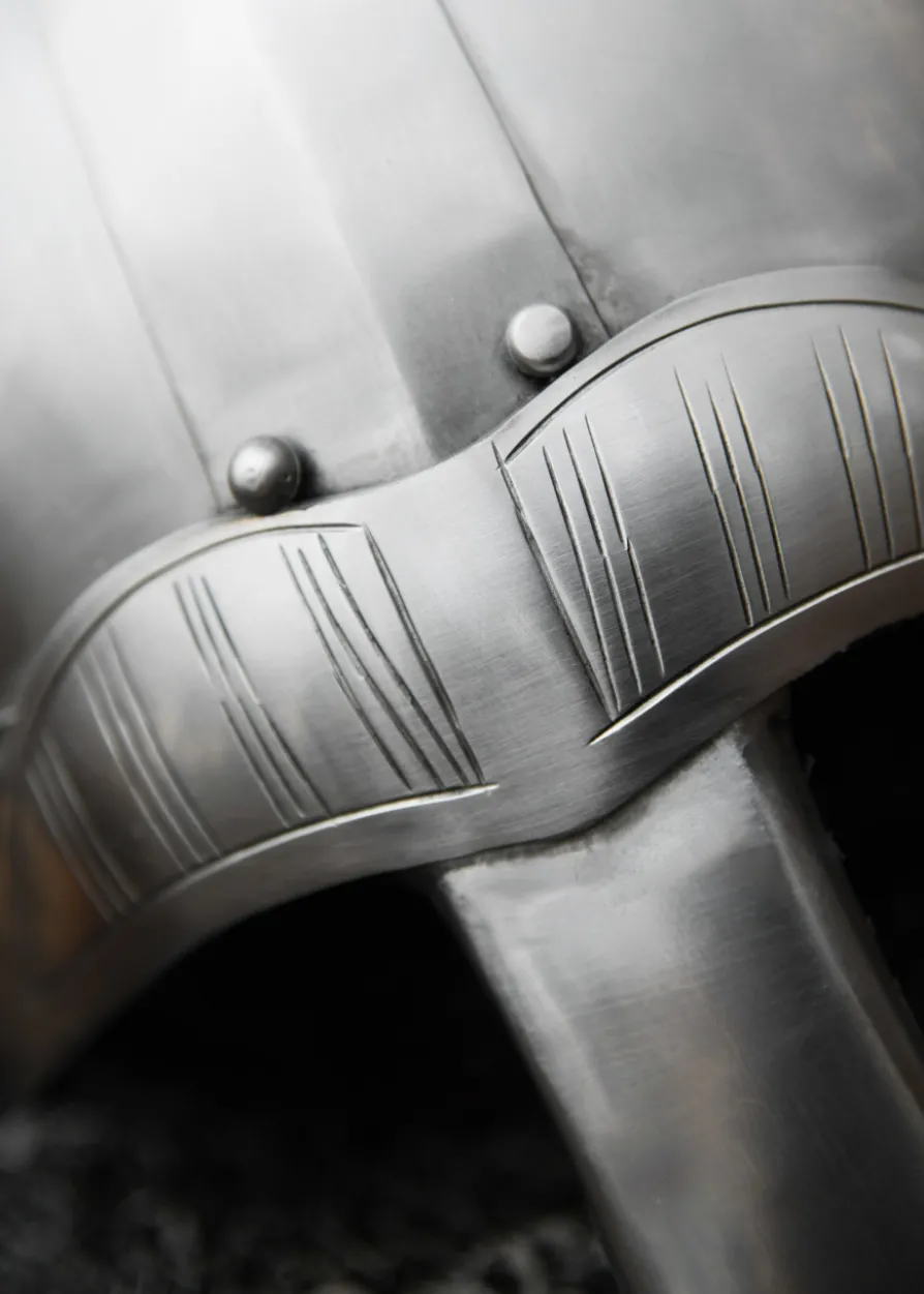 Spangenhelm mit Nasal, 2 mm Stahl