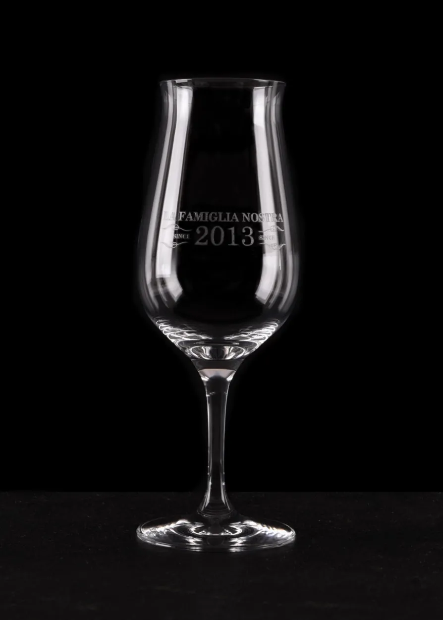 Spiegelau Tastingglas Snifter mit La Famiglia Nostra Logo, Whiskyglas 280 ml