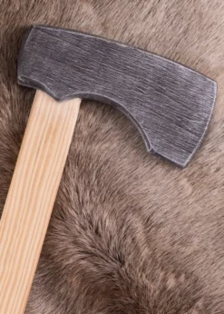 Spielzeug-Axt aus Holz für Kinder, mit Jute-Griffwicklung