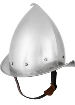 Spitzer Morion Helm mit Lederinlet