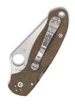Spyderco Para 3 Brown Micarta, CPM Cru-Wear, Taschenmesser