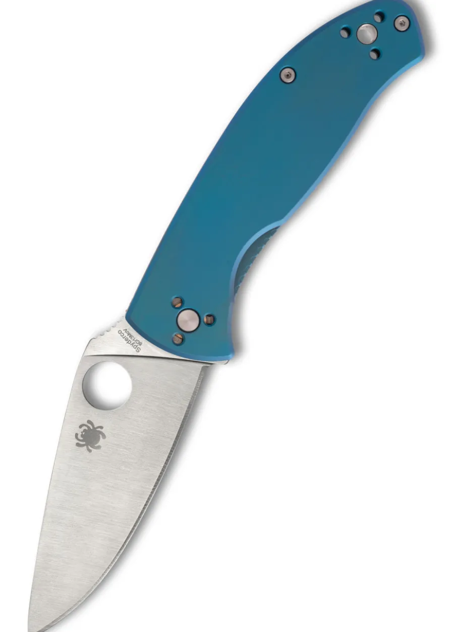 Spyderco Tenacious R.I.L. Blue Titanium, Taschenmesser