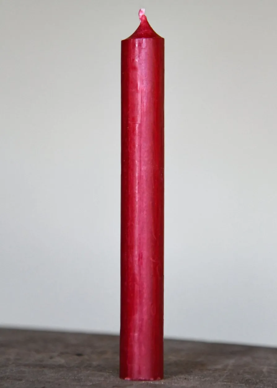 Stabkerze, Glatt, 180 x 22 mm, Set aus 10 Stk