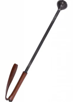Streitkolben aus Stahl mit Ledergriff