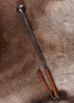Streitkolben aus Stahl mit Ledergriff