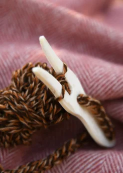 Strickgabel aus Knochen, 12 cm