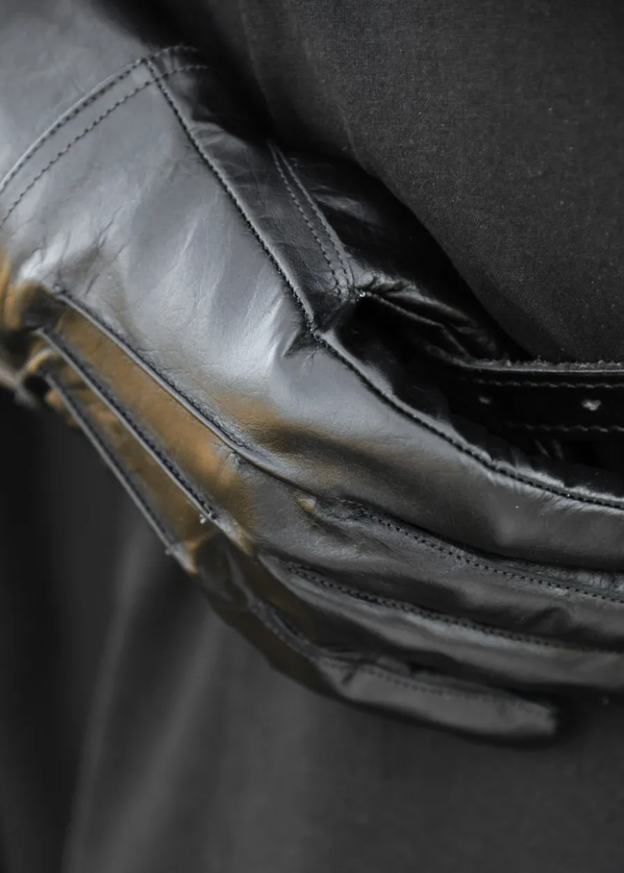 Stulpenhandschuhe, schwarz