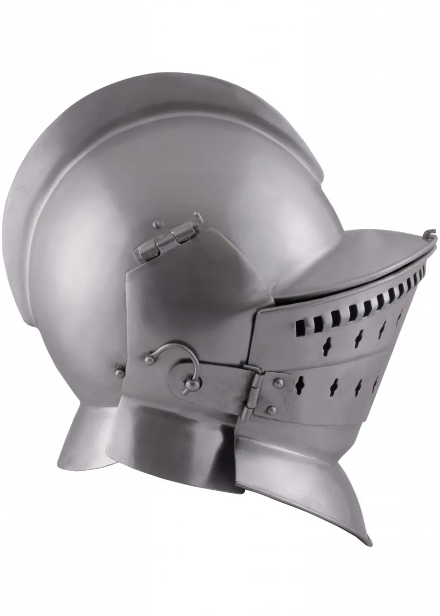 Sturmhaube od. Burgonet, 3-teilig, 2 mm Stahl
