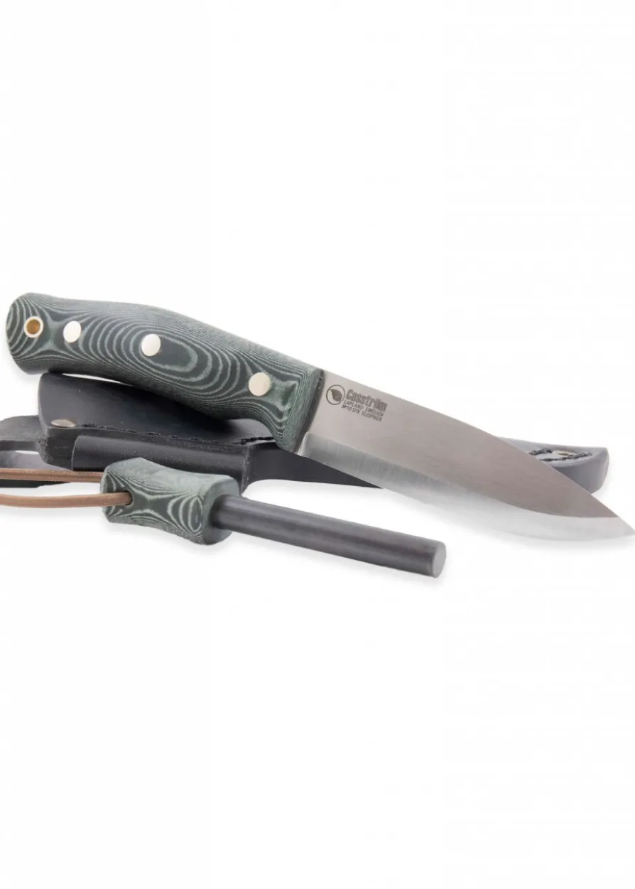Swedish Forest Knife No.10, grünes Micarta, Feuerstahl