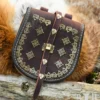 Tarsoly Tasche, Wikinger-Gürteltasche aus Leder