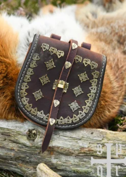 Tarsoly Tasche, Wikinger-Gürteltasche aus Leder