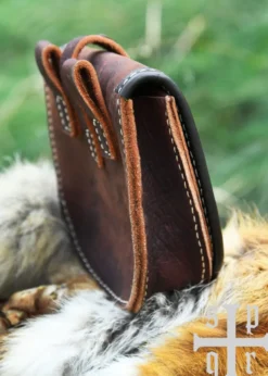 Tarsoly Tasche, Wikinger-Gürteltasche aus Leder